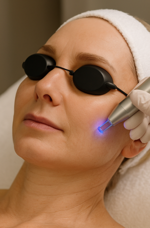 Rejuvenecimiento Facial No Ablativo con Láser Azul